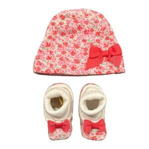 Kate Spade Baby Cap & Bootie Gift Set - one size